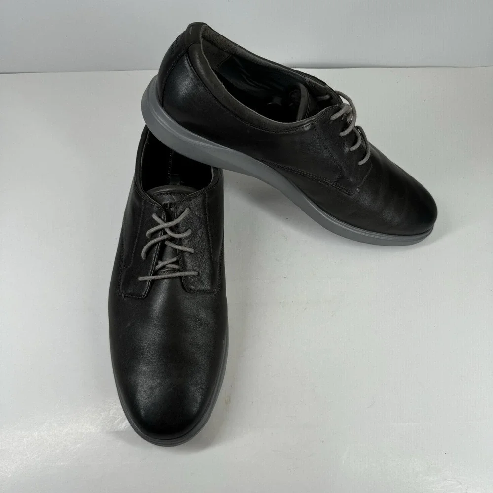 Cole Haan Grand Plus Essex Men's US 12M Magnet Grey Leather Wedge Oxford C28730
